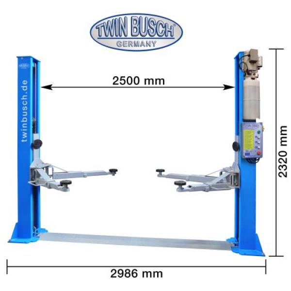 Twin Busch Garagenmodell 2-Säulen-Hebebühne 4.2t – Basic-Line TW242GE